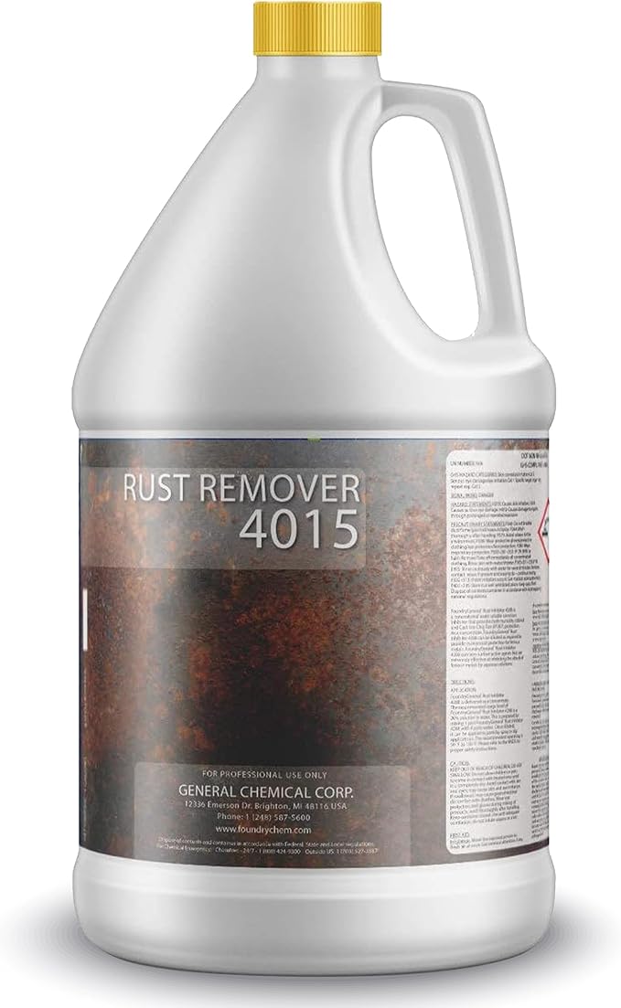 DeckGeneral Rust Remover 4015 All Surface Rust Stain Eliminator Concrete Cleaner Effective Oxidation Clean Up for Driveways Walkways Swimming Pools Brick Pavements and More (1 Gallon)