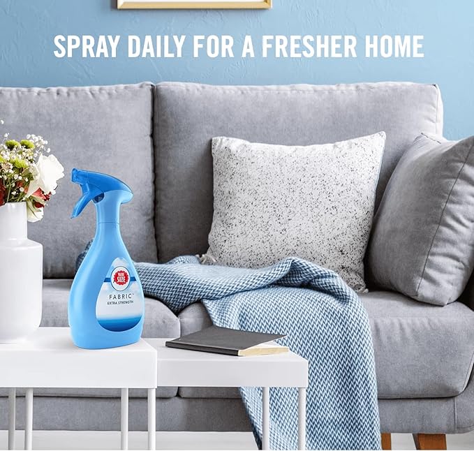 Fabric Spray Air Freshener Refill 67.6 fl oz – Extra Strength Odor Fighting Fabric Refresher for Upholstery Carpets Curtains &amp Bedding – Long Lasting Home &amp Room Deodorizer Refill