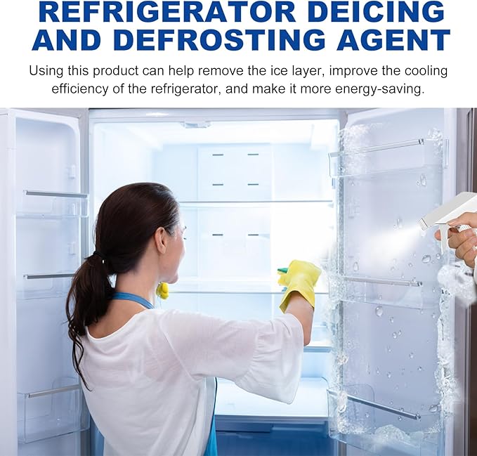 Defrosting Spray for Fridge Freezer Freezer Defroster Spray Efficiently Quickly Removes Ice Buildup (1pc)