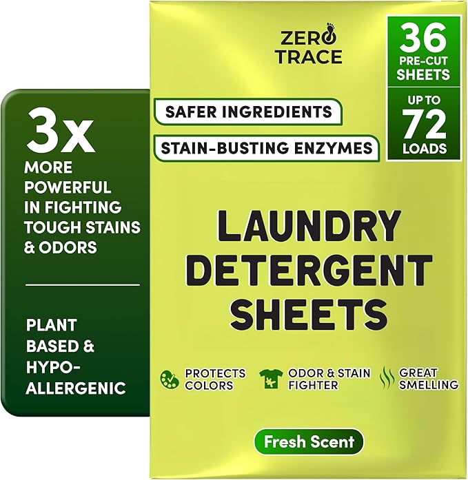 Zero Trace Color Catcher Sheets and Fresh Scent Laundry Bundle
