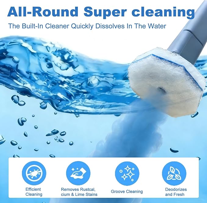 60pcs Disposable Toilet Wand RefillsCompatible with Most Toilet Brushes5X Cleaning Power Toilet Bowl CleanersNo Falling ApartUpgrade Fiber Cleaner Headsfor Closestool Bathroom Cleaning