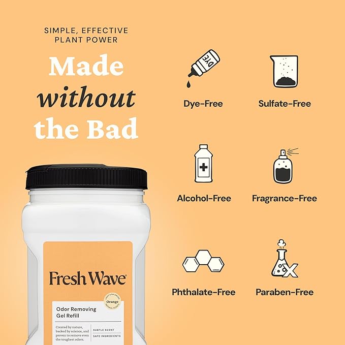Fresh Wave Orange Odor Removing Gel Refill 63 oz