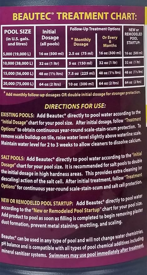 EasyCare 22064 BeauTec Salt Cell and Tile Cleaner 64 oz. Bottle