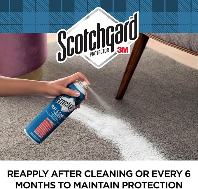 Scotchgard Rug &amp Carpet Protector Carpet &amp Rug Protector Blocks Stains During Spring and Summer Gatherings Fabric Protector Makes Cleanup of Stains from Muddy Footprints Easier 14 oz(Pack o