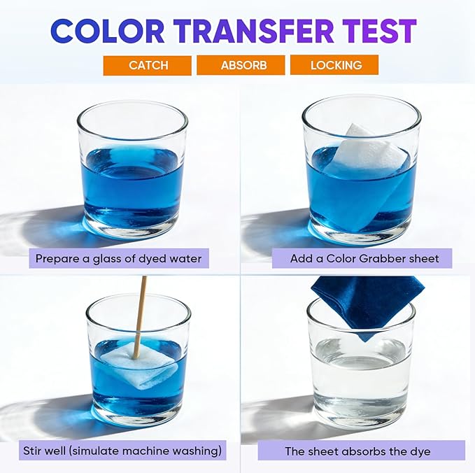 Veuslumen Color Catchers for Laundry - 400 Count Color Absorber Sheets Prevent Color Bleeding &amp Protect Colors Lock in Dyes Allow Safe Mixed Washes for All Machines