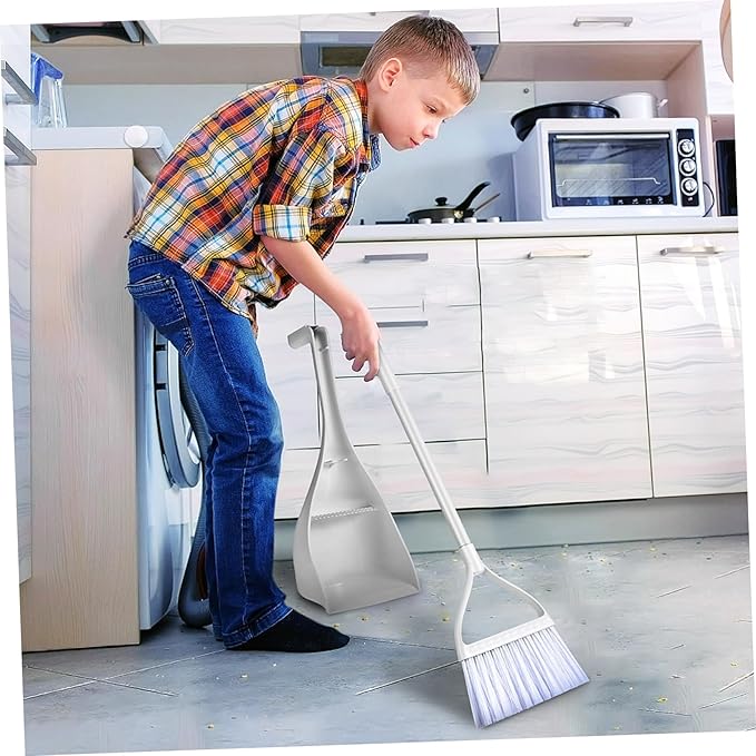 GLEAVI 1Set Mini Broom and Dustpan Small Household Cleaning Tools for Mess Cleanup Compact Desktop Use with Freestanding Design and Construction for Rv