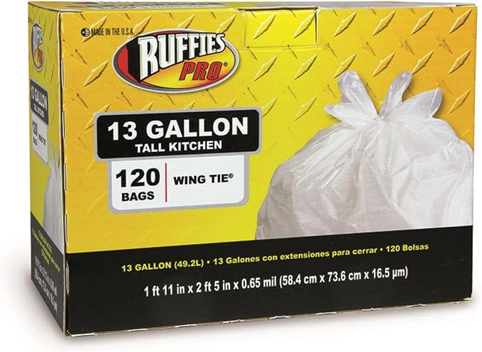 Tall Kitchen Recycling Bags Clear 13-Gal. 120-Ct.