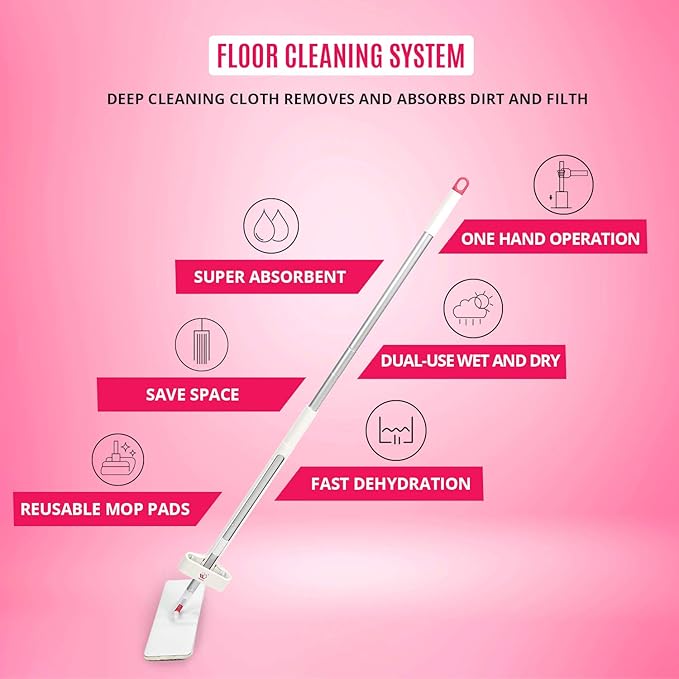 Microfiber Mop Floor Cleaning System
