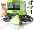 AAOBOSI Portable Carpet Cleaner Machine 17Kpa Upholstery Steam Cleaner with Smart Voice Prompting Self-cleaning 4 Tools for Pets Car Couch and Stairs- C688 Green