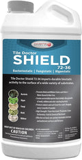 Shield Mold Mildew and Algae Stain and Odor Remover Indoor and Outdoor Cleaner for Bathroom Shower Kitchen Roof Stone Wood Carpet and More by Tile Doctor - 32 FL OZ