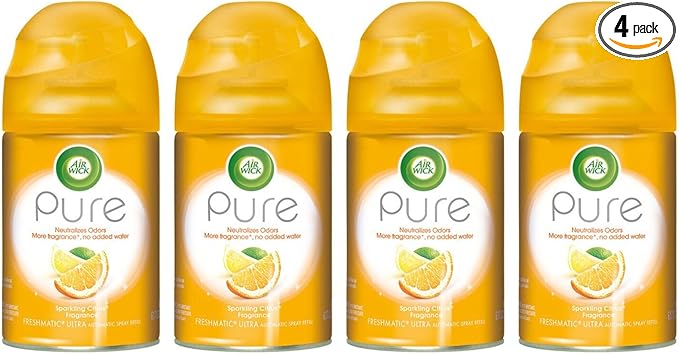 Air Wick - Freshmatic Refill Pure Sparkling Citrus 6.17 Ounces (Pack of 4)