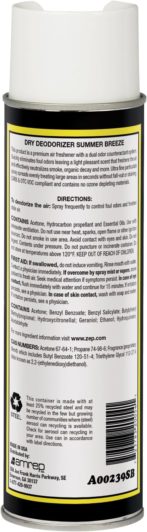 Misty Air Freshening Deodorizing Spray - Summer Breeze - 10 oz (Case of 12) 1001868 - Premium Odor Neutralizer for Smoke Organic Decay and Other Unwanted Odors