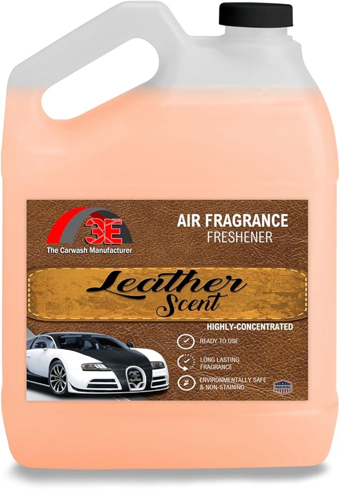 Car Air Freshener Concentrate 128 fl oz Professional Automotive Interior Fragrance Ready to Use Liquid Multiple Scents (Leather)