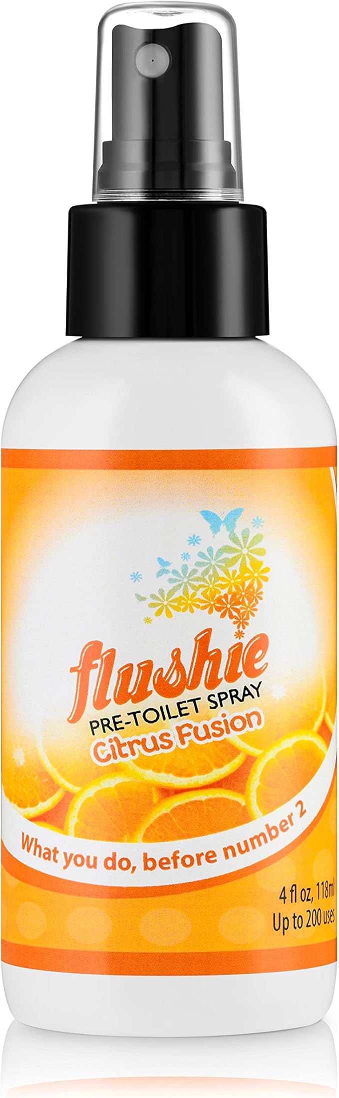 Flushie Pre-Toilet Spray for Poop Travel Size Toiletries Bathroom Spray for Poop Spray for Toilet Deodorizer Traveling Essentials Poop deodorizer Poop Odor eliminator 4oz (Citrus 3 Pack)