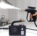 Multifunction Handheld Steam Cleaner 1600W Electric High Pressure Steam Clean Mobile Cleaning Machine Power Steamer High Temperature Portable Steam Cleaner for Furniture Car Household (Black)