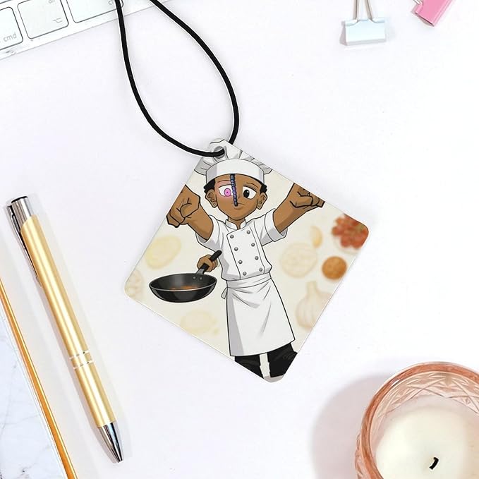 5PCS Car Air Freshener Hanging Personalized Double Sided Young Chef Car Fresheners Long Lasting New Cars Scents Cute Automotive Freshies for Closets Drawers (tea)
