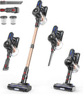 NADALY Cordless Vacuum Cleaner 500W 40KPA Stick Vacuum with 45min Runtime Anti-Tangle Vacuum Cleaners for Home 1.5L Dust Cup Rechargeable Wireless Vacuum for Hardwood Floor Carpet Pet Hair