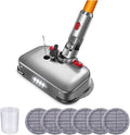 Electric Cleaning Mop Wet Dry Mopping Head Compatible with Dyson V10 V8 V7 V11 Vacuum Cleaner Suction and Mop Brush Head with LED Light