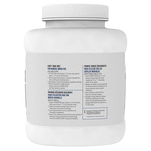 Diversey - 990201 Beer Clean Glass Cleaner (4-Pound 2-Pack)