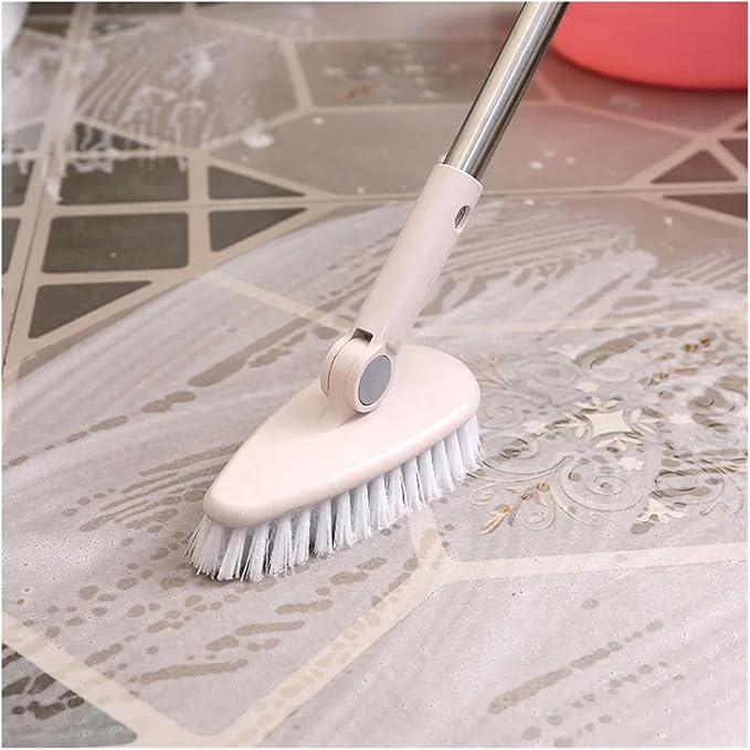 Long Handle Floor to Dead Corner Hard Hair Tile Wash Toilet Home Bathroom Cleaning Brush(Blue)