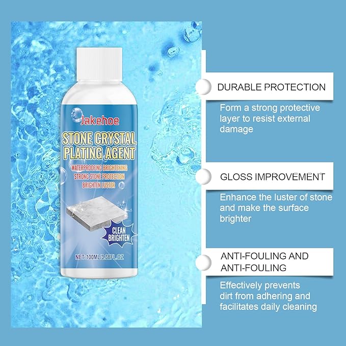 Marble Cleaner &amp Polish - Stone Sealer For Scratch Repair Kitchen Tile Countertop Protection Transparent Coating(2PCS)