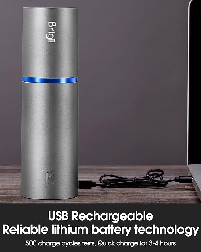 Brigii Mini Handheld Vacuum Cordless 3 in 1-Car Vacuum &amp Air Duster &amp Hand Pump Portable Rechargeable Cleaner for Car Interior Small Spaces Crevices-Y120 Pro