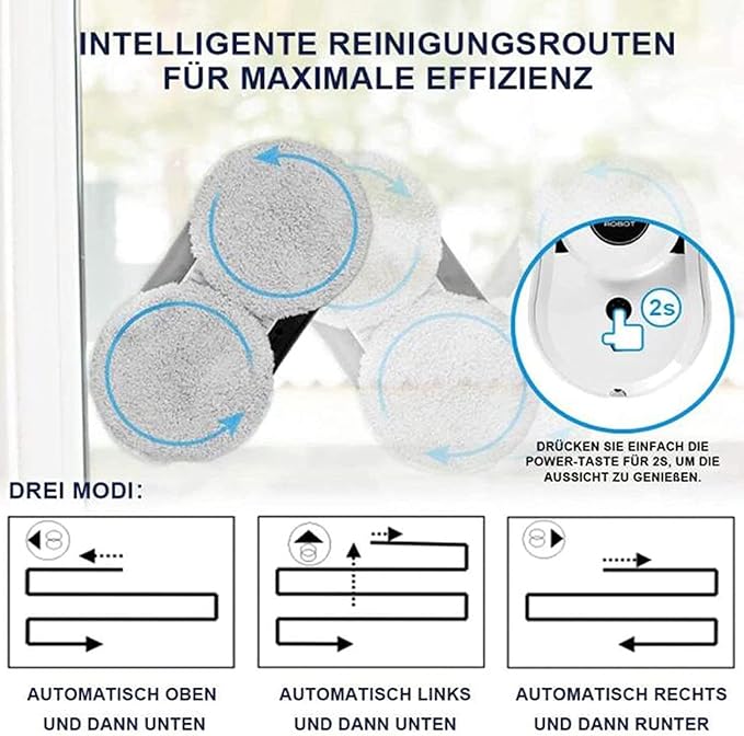 Window Cleaner Robot with Auto Water Spray2800Pa Strong Suction Electric Intelligent Glass Cleaning Roboticfor Outdoor/Indoor All Smooth Surface with APP &amp Remote Dual-Control