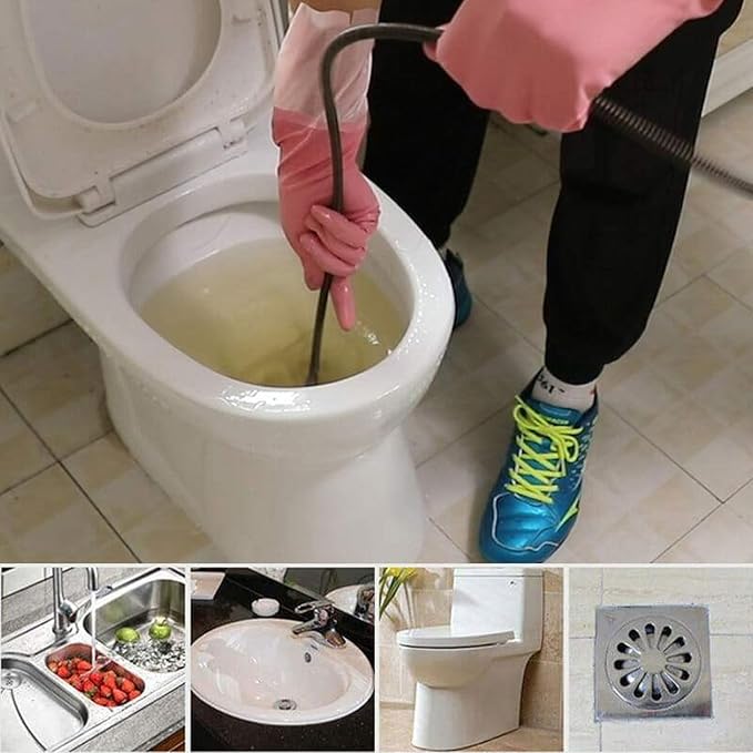 Pipe Dredging Tool | Cleaner Gripper Clog Remover Pipeline Grabber Cleaner GripperUniversal Bendable Hose Flexible Grabber Pick Up Reacher Tool For Clog Remover In Bathtub Bathroom