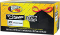 Ruffies Pro 33 gal. Trash Bags Drawstring 25 pk