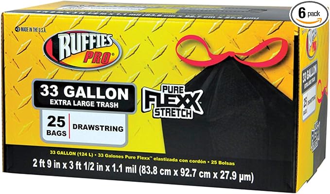 Trash Bag Ds Flexx 33Gl 25Ct