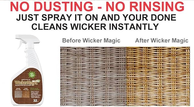Screen Magic Wicker Magic Cleaner - Streak Free Non-Toxic Wicker Cleaner - 1 Gallon