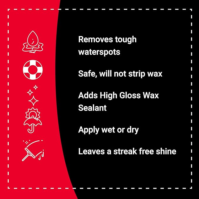 Boat Bling Hot Sauce Premium Hard Water Spot Remover w/High-Gloss Wax Sealants 32 oz. black