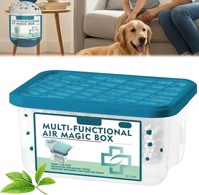 Indoor Air Purification Dust Removal Magic Box Multi-Functional Air Freshener Dust Removal Eliminator for Home Pet Areas (1pc B)