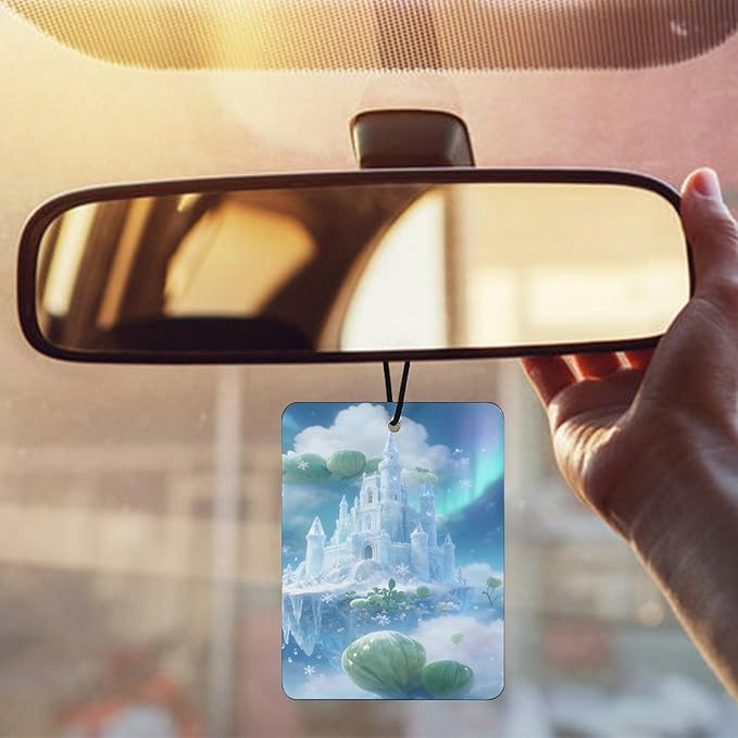 5PCS Car Air Freshener Hanging Personalized Double Sided Snowflakes Car Fresheners Long Lasting New Cars Scents Cute Automotive Freshies for Closets Drawers (tea)