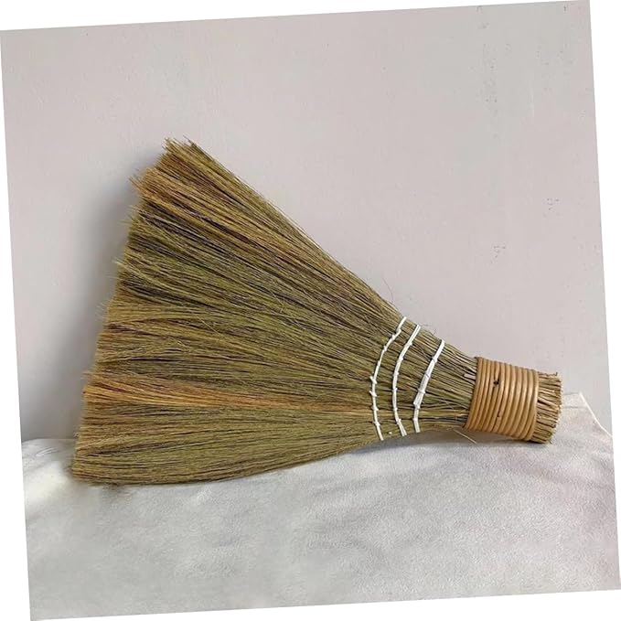 Detachable Handle Hand Woven Broom Handmade Small Broom for Home Tabletop Outdoor Cleaning