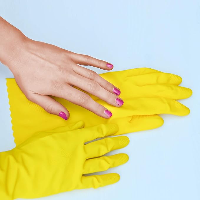 PLAYTEX HandSaver Rubber Gloves for Kitchen and Household Cleaning (6 Pairs)