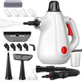 Steam Cleaner Pressurized Multi-Surface Natural Handheld Steam Cleaner for Home with Lock Button&amp16 PCS Tools Portable Steamer for Deep Cleaning Bathrooms Kitchens Grout Tile and Windows(Whi