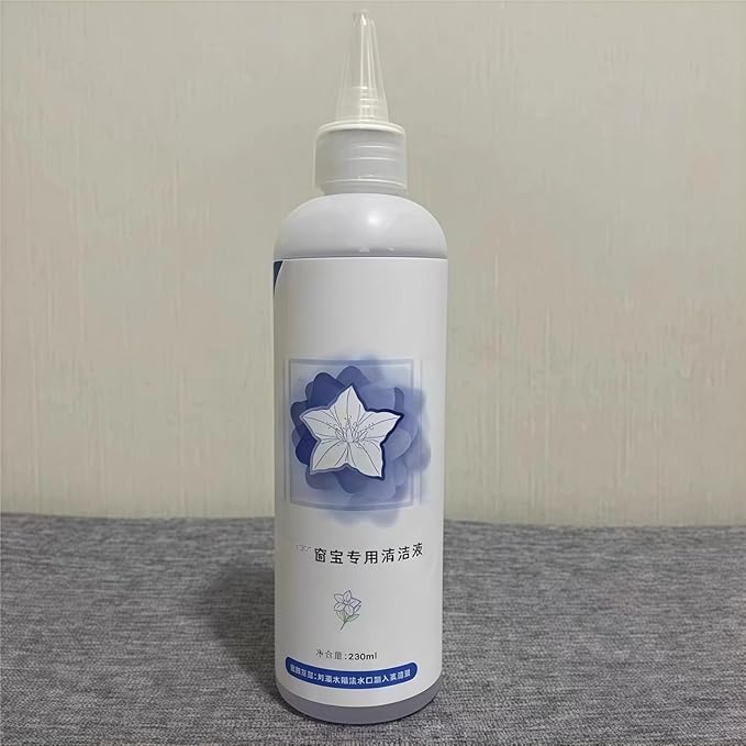 1-5 Bottles Of 230ml Window Cleaner Compatible With ECOVACS. W1S W1 PRO W2 PRO Light Blue Wind Chime Fragrance Window Cleaning Robot Special Cleaning Liquid(230ML 5pc)