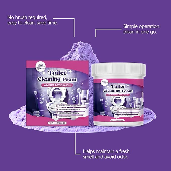 Household Toilet Cleaning Powder Gentle Stain Removal And Glaze Maintenance Bathroom Supply(2box)