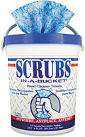 SCRUBS 42272CT Hand Cleaner Towels 72 /Tub 6 /CTBlue