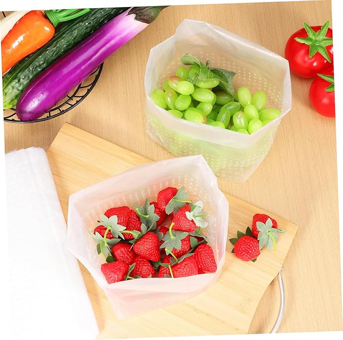 VICASKY 150 Pcs Self Standing Garbage Bags for Kitchen Sink Strainer Transparent Trash Bags for Daily Use Upright Waste Bin Liners for Bathroom Bedroom Office Food Scrap Disposal