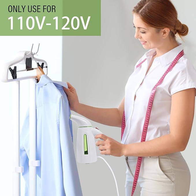 OGHom Steamer for ClothesPortable Handheld Travel Steamer300ml Large Capacity700W30 Second Fast Heat Up Garment Steamer (Light Green)