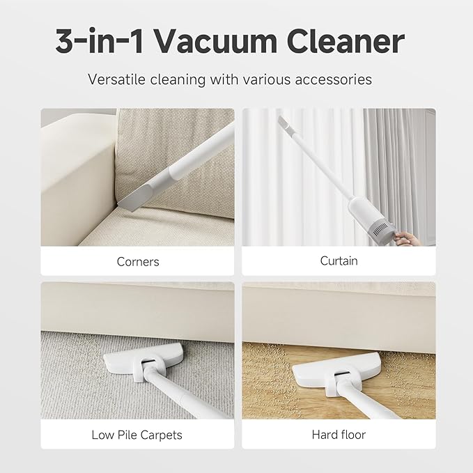 SIMPLUS Vaccum Cleaner for Home Corded Stick Vaccum 400W 15KPA for Pet Hair Small Handheld Vaccum for Hardwood Floor Electronics Lightweight Mini Vaccum for Dorm Apartment Bedroom Wall