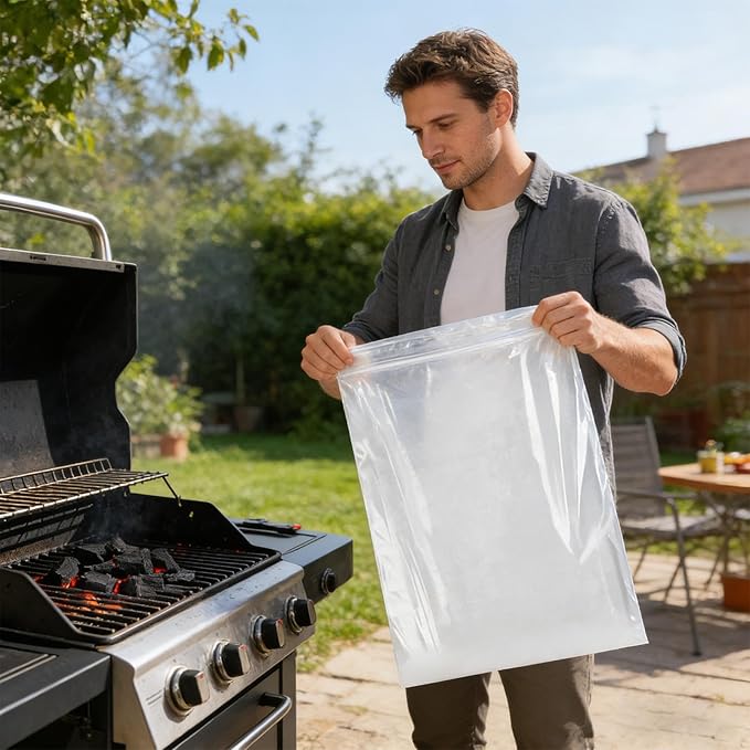 Oven Rack Cleaner - 10 Pieces Cleaning Degreaser Bag | Microwave Toaster Cleaner | Leakproof Oven Rack Cleanerr For Stove Microwave Grilling Toaster Kitchen Cooking Baking Roasting Camping Barbecue