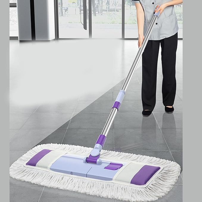 Flat Mop Mopping Dry Or Wet Flexible Flat Head Cleaning Mop Efficient Dust Dirt Adsorption for Floor Cleaner Household