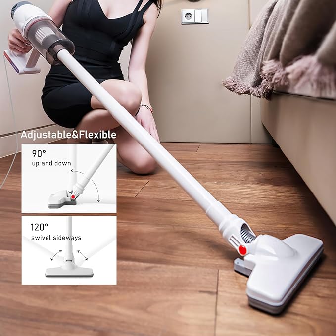 Corded Vacuum Cleaner Handheld 5-in-1 Stick Lightweight Vacuum Broom Car Vacuum for Pet Hair Hardwood Floor Cat Litter Cleaning