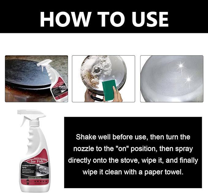 Cookware Foam Cleaner - Heavy-Duty Degreaser For Kitchen Stoves Utensils Removes Black Scum &amp Grease(3PCS)