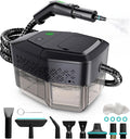 Steam Cleaner 3-Level Adjustable Handle 15s Heat-Up Steamer for Cleaning With 1.8L Large Tank Dry Burn Protection Handheld Steam Cleaner for Home Bathrooms TileGroutCar with 12pcs Accessories