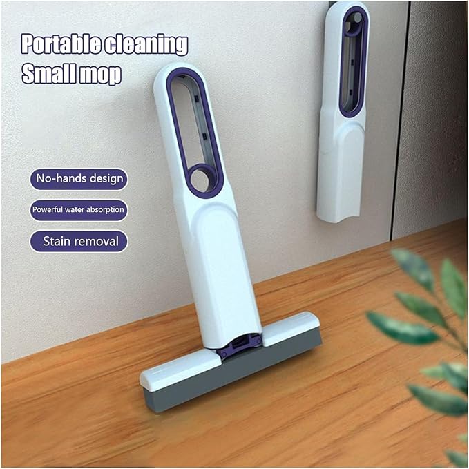 Tabletop Mop Lightweight Self Squeeze Mini Portable Dry&ampWet Dust Mops
