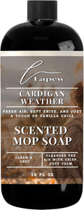 Lapew Cardigan Weather Scented Mop Soap - Luxury Floor Cleaner Concentrate for Mopping Tile Laminate Vinyl &amp Hardwood | Streak-Free Low-Foam | 36 oz